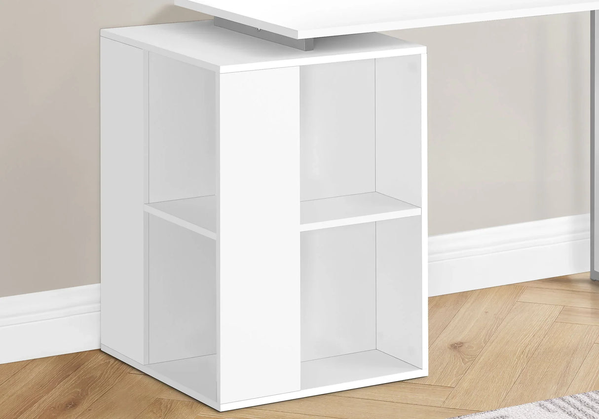 Computer Desk, Home Office, Left, Right Set-Up, Storage Shelves, Work, Laptop, Contemporary, Modern - Furniture Home Direct