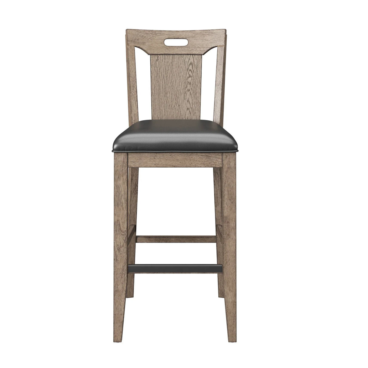 Benti - Slat Back Bar Stools (Set of 2) - Brown - Furniture Home Direct