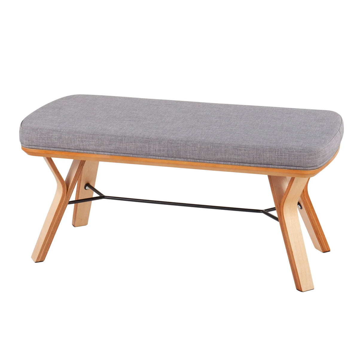 Folia - Mid Century / Modern Bench - Furniture Home Direct