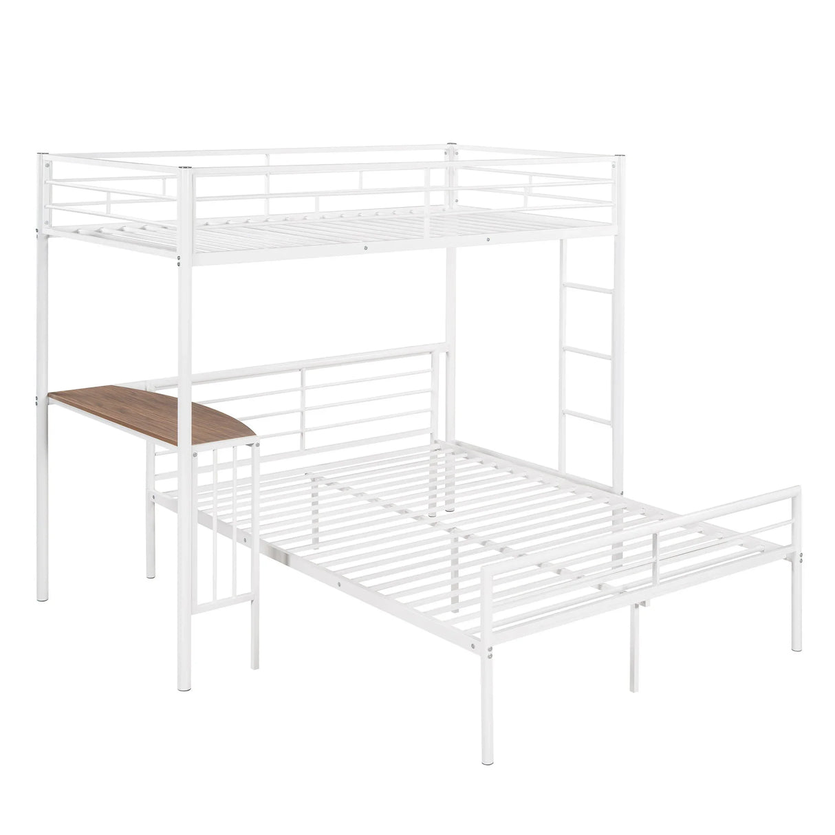 Bunk Bed With Desk, Ladder And Quality Slats For Bedroom - Furniture Home Direct