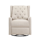 Milah - Gliding Swivel Recliner Tufted - Furniture Home Direct