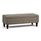 Monroe - Upholstered Storage Ottoman - Furniture Home Direct