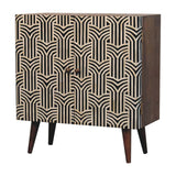 Edessa Bone Inlay Cabinet - Furniture Home Direct