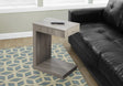 Accent Table, C - Shaped Contemporary & Modern - Taupe - Furniture Home Direct
