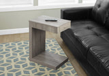 Accent Table, C - Shaped Contemporary & Modern - Taupe - Furniture Home Direct