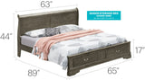 Louis Phillipe - Storage Bed - Furniture Home Direct