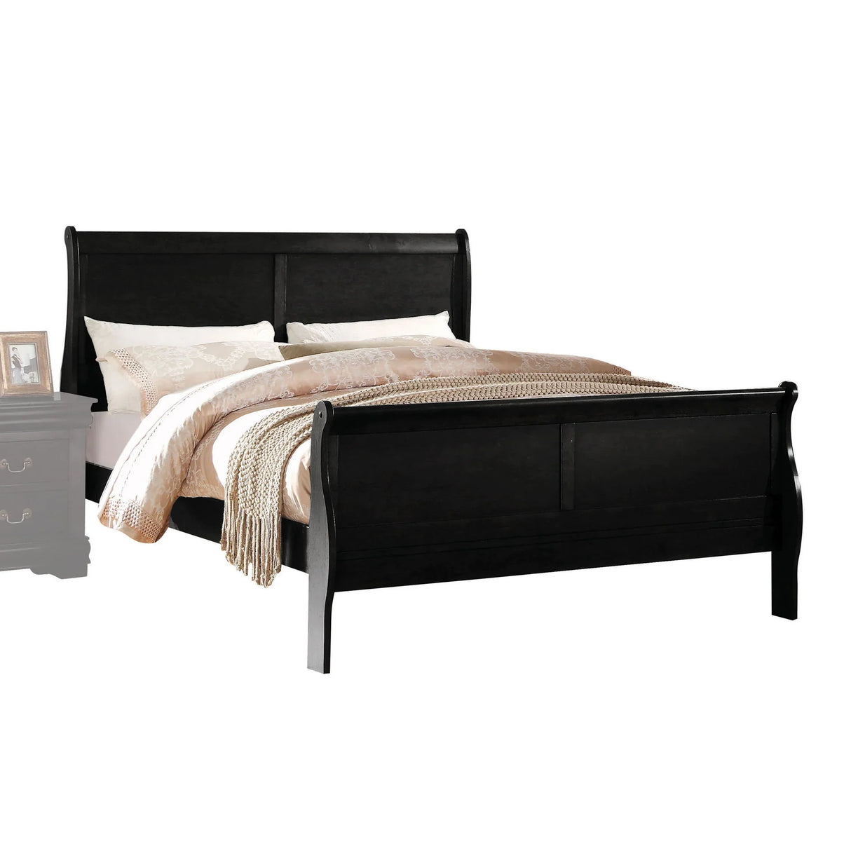 Louis Philippe - Sleigh Bedroom Set - Furniture Home Direct