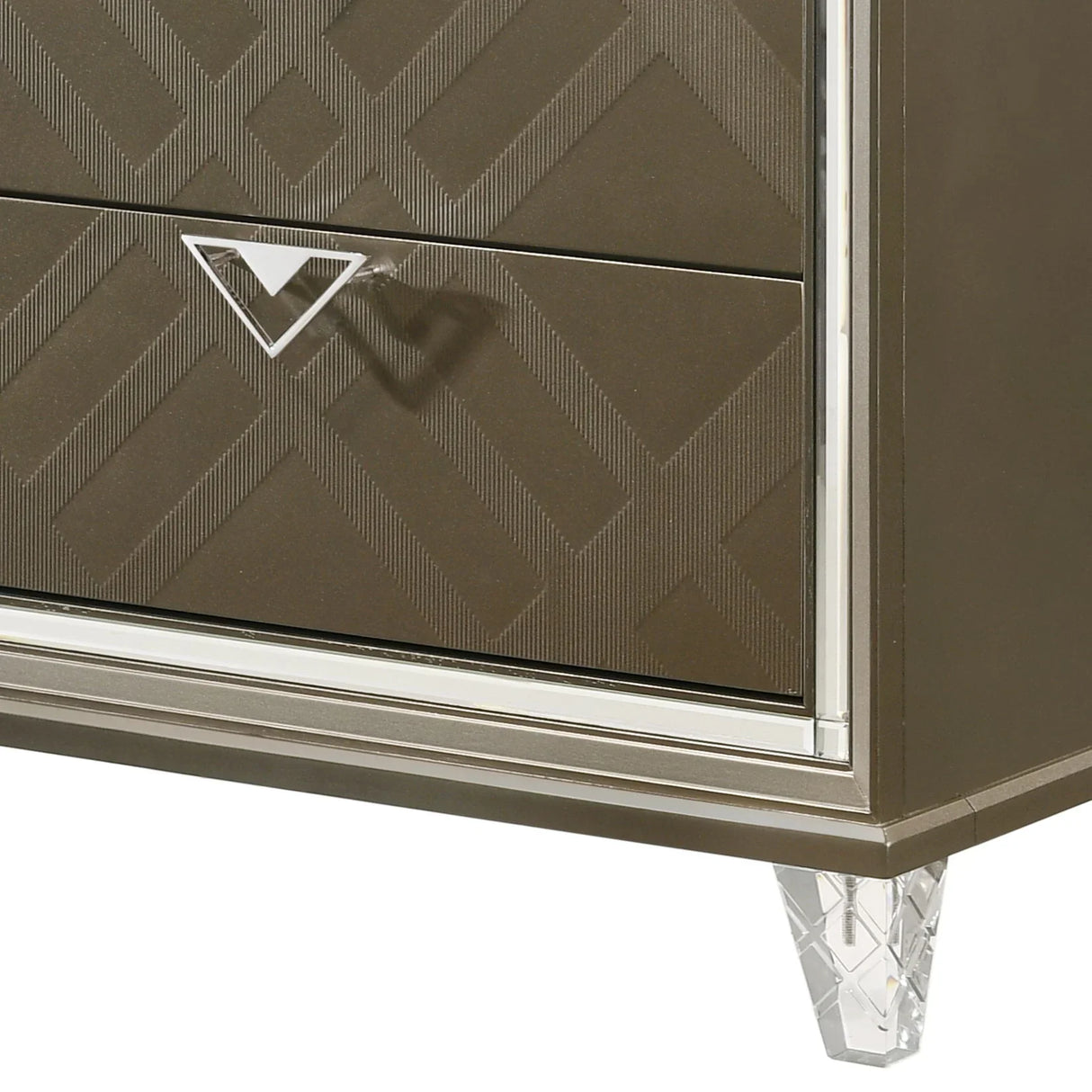 Skylar - Nightstand - Champagne - Furniture Home Direct