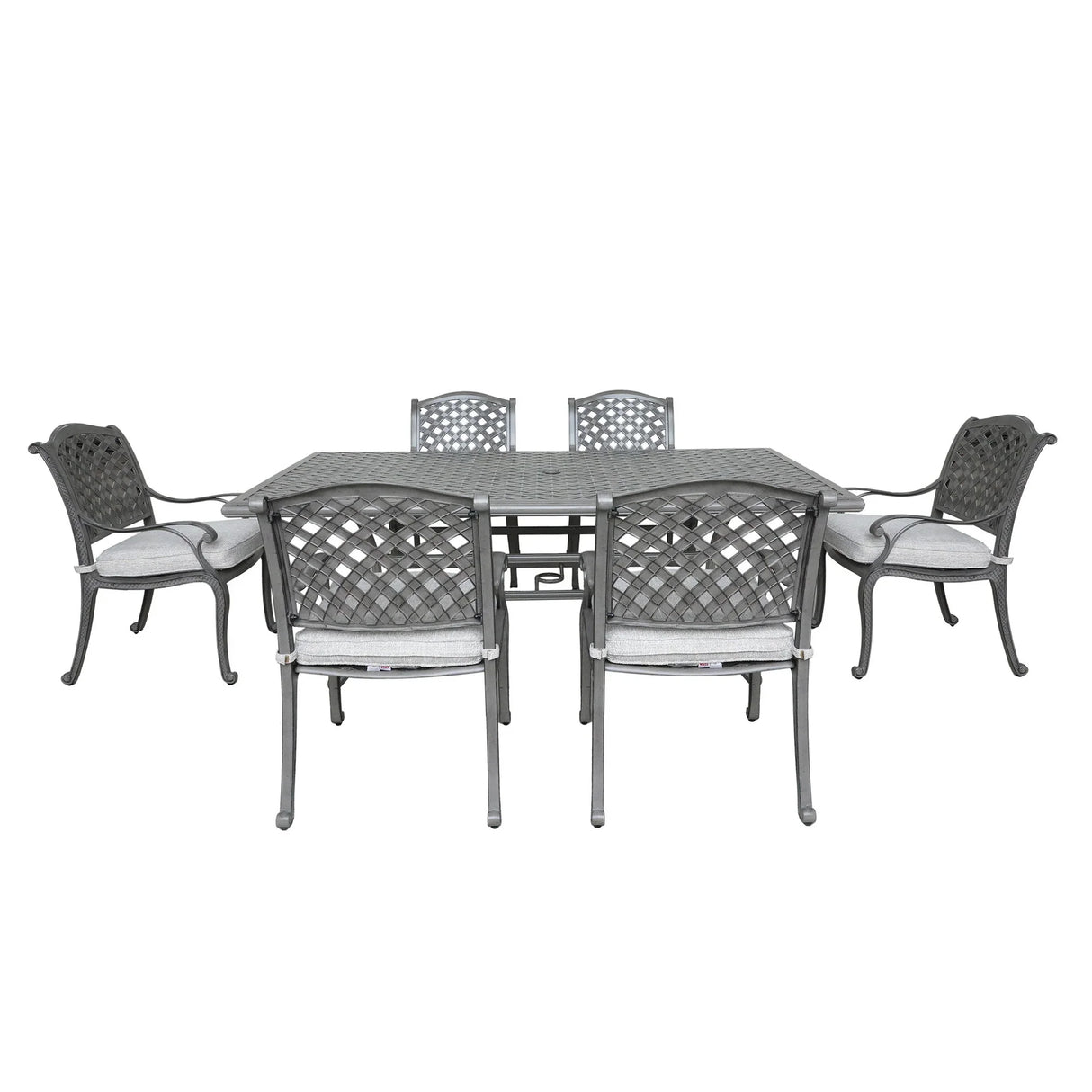 Outdoor Aluminum Dining Set With Cushion - Furniture Home Direct