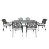 Outdoor Aluminum Dining Set With Cushion - Furniture Home Direct