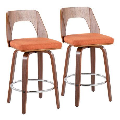 Trilogy - Mid Century Modern Counter Stool (Set of 2) - Furniture Home Direct