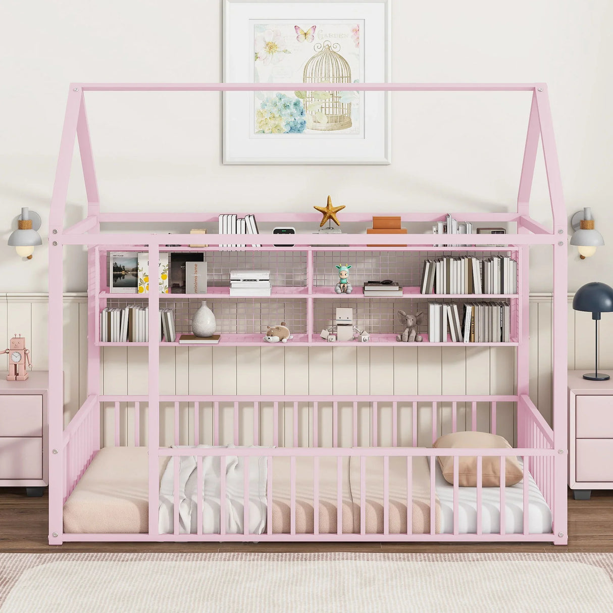 House Frame With Fence And Shelves - Furniture Home Direct