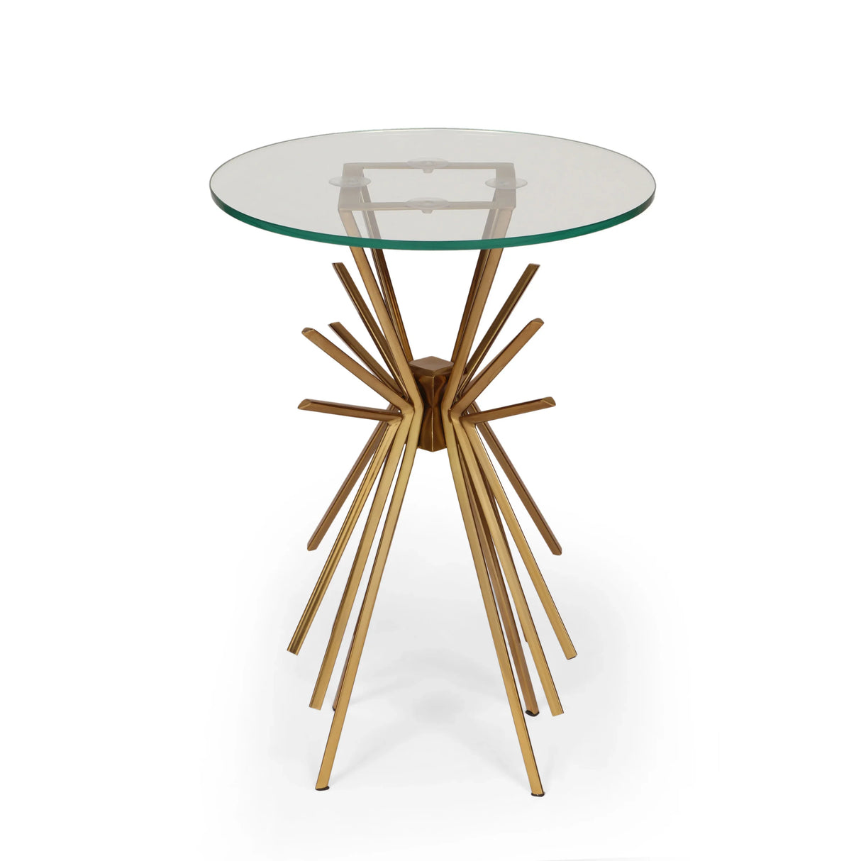 Starburst Side Table With Gold Legs - Furniture Home Direct