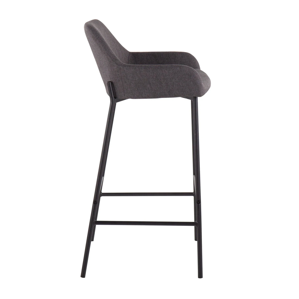 Daniella - Industrial Fixed Height Bar Stool (Set of 2) - Furniture Home Direct