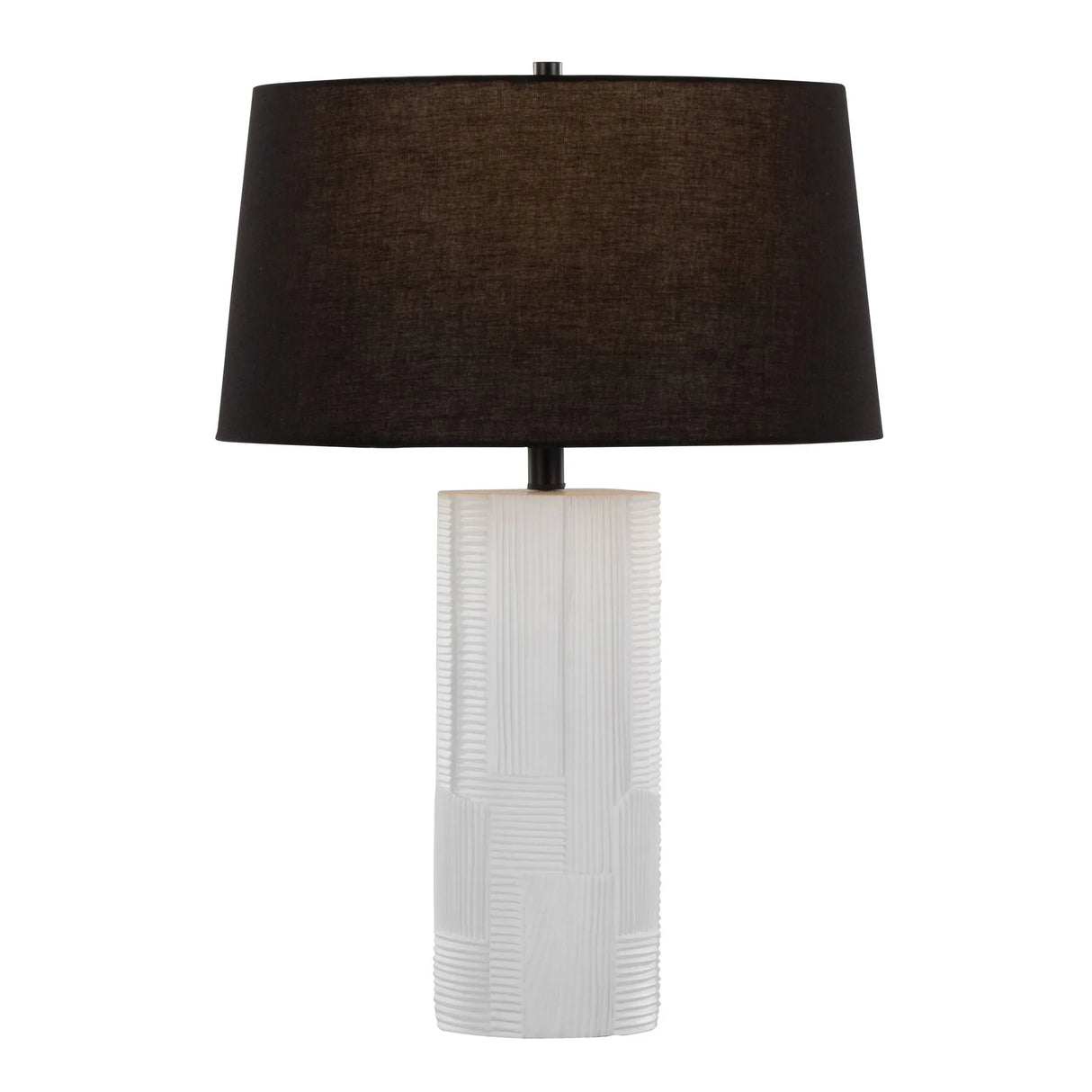 Petra - Contemporary Table Lamp (Set of 2) - Cream / Black - Furniture Home Direct