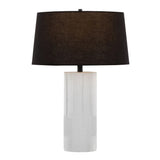 Petra - Contemporary Table Lamp (Set of 2) - Cream / Black - Furniture Home Direct