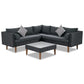 4 Pieces Outdoor Wicker L-Shape Sofa Set - Furniture Home Direct