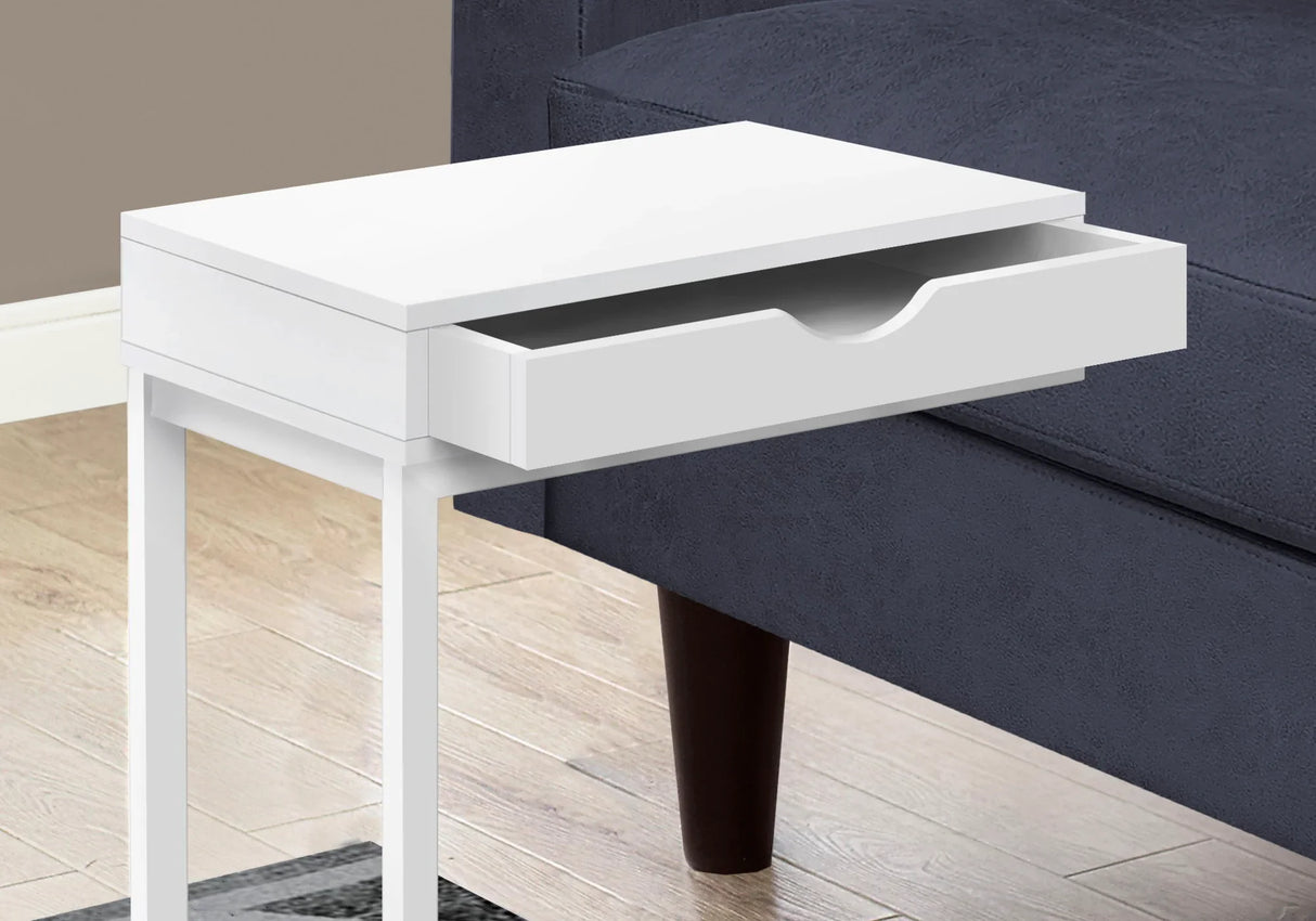 Accent Table, C - Shaped Contemporary Elegant Desig - Furniture Home Direct