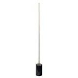 Prism - LED Floor Lamp With On / Off Switch Faux Marble Base - Gold / Marble - Furniture Home Direct