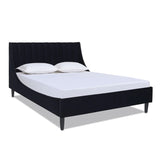 Aspen - Vertical Tufted Modern Headboard Platform Bed Set - Furniture Home Direct