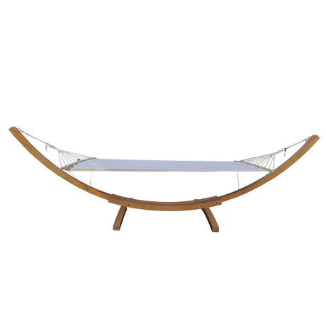 Person Hammock With Stand Set For Indoor Outdoor Standalone - Beige - Furniture Home Direct