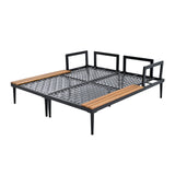 Outdoor Sectional Sofa With Chaise All Weather Gray - Furniture Home Direct