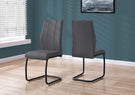 Dining Chair, Side, Upholstered For Dining Room, Contemporary & Modern (Set of 2) - Furniture Home Direct