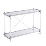 Chrome Acrylic Console Table - Chrome - Furniture Home Direct