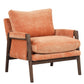 Mid-Century Modern Velvet Accent Chair, Leisure Chair With Solid Wood And Thick Seat Cushion For Living Room, Bedroom, Studio - Furniture Home Direct