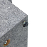Coffee Table Modern Minimalist Stone Look MDF Textured Gray - Furniture Home Direct