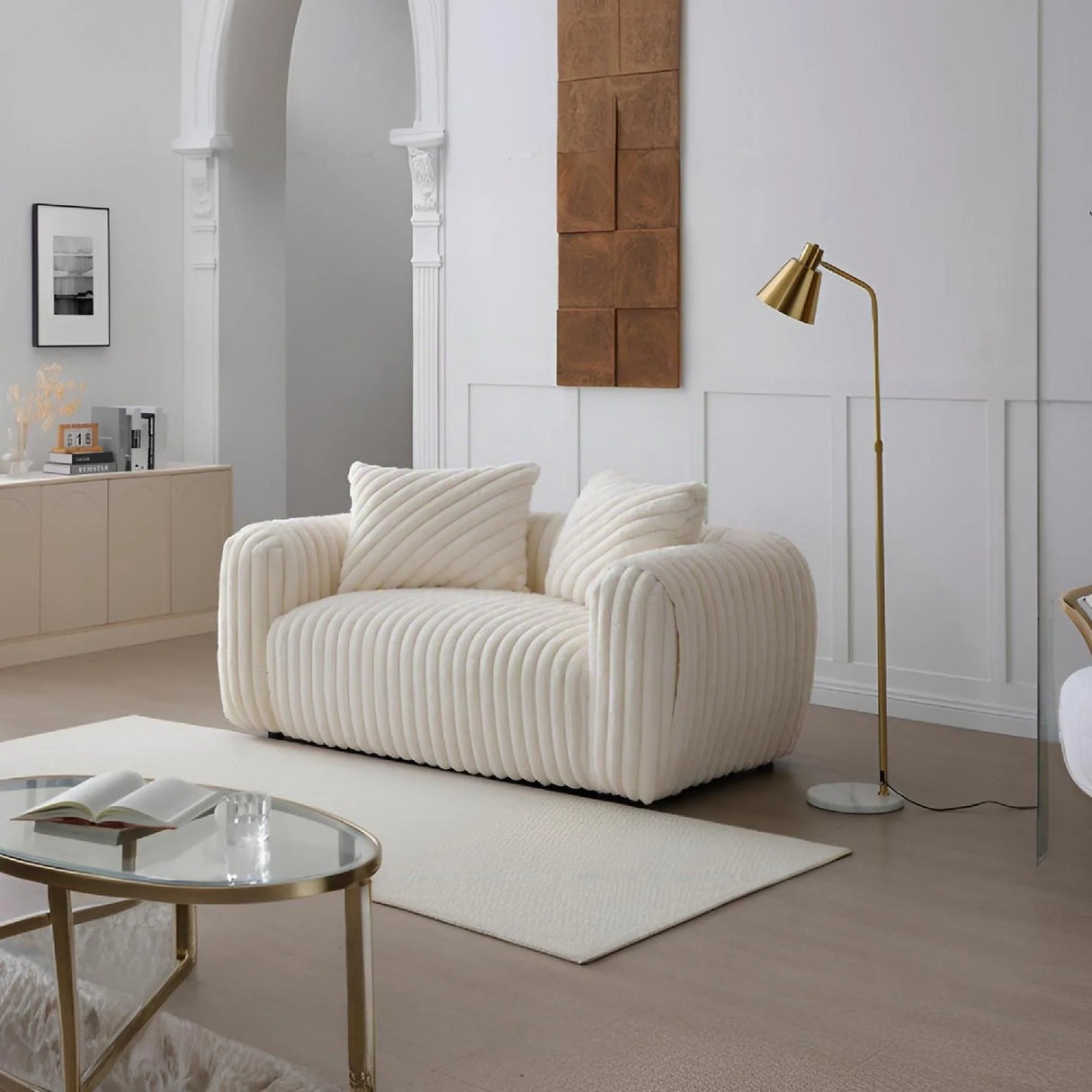 Cancun - Loveseat - White - Furniture Home Direct