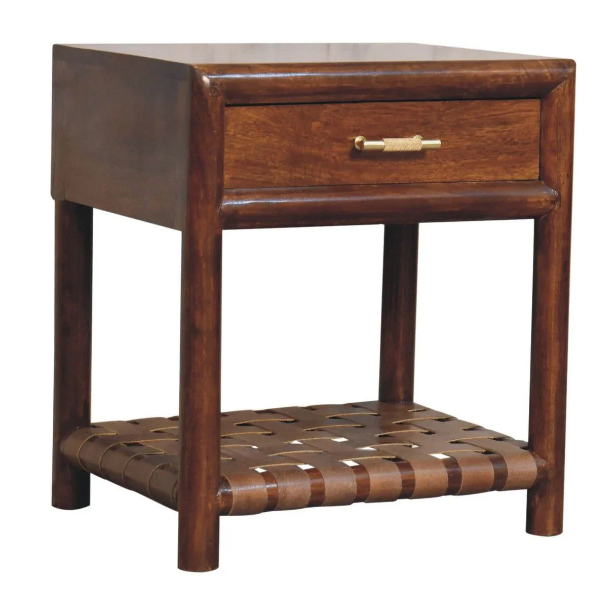 T Bar Nightstand - Dark Brown - Furniture Home Direct