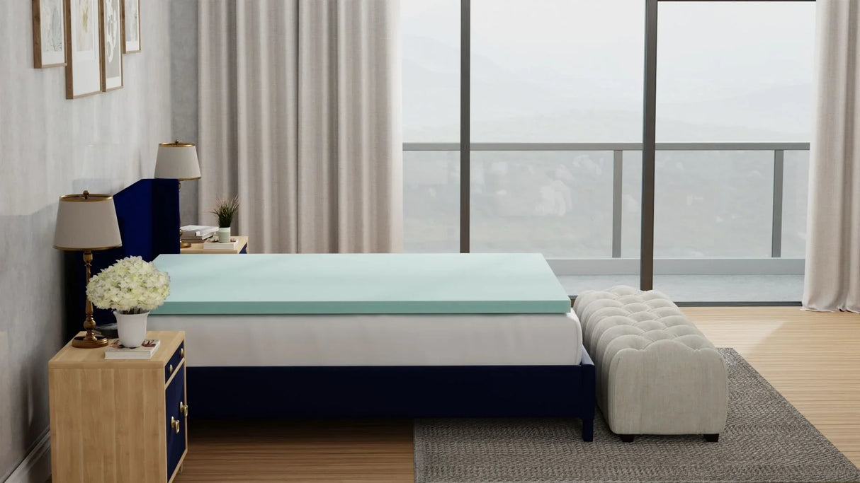 3" Gel Plush Memory Foam Cooling Mattress Topper - Furniture Home Direct