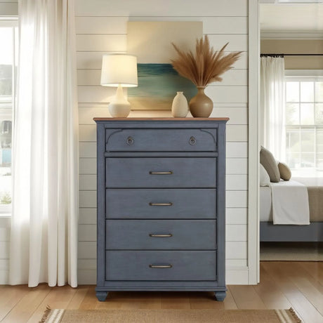 Americana - Chest - Blue - Furniture Home Direct