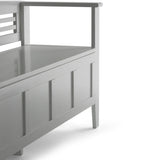 Adams - Entryway Storage Bench Handcrafted - Furniture Home Direct