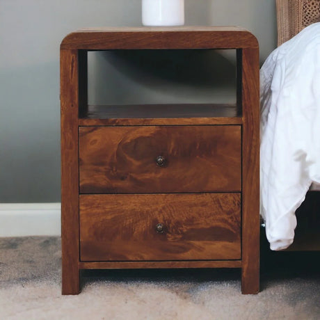 Aspen - Nightstand - Chestnut - Furniture Home Direct