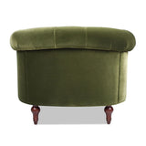La Rosa - Victorian Tufted Upholstered Accent Chair - Furniture Home Direct