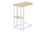 Accent Table, C - Shaped, Marble Look Contemporary & Modern Convenient Design - Furniture Home Direct