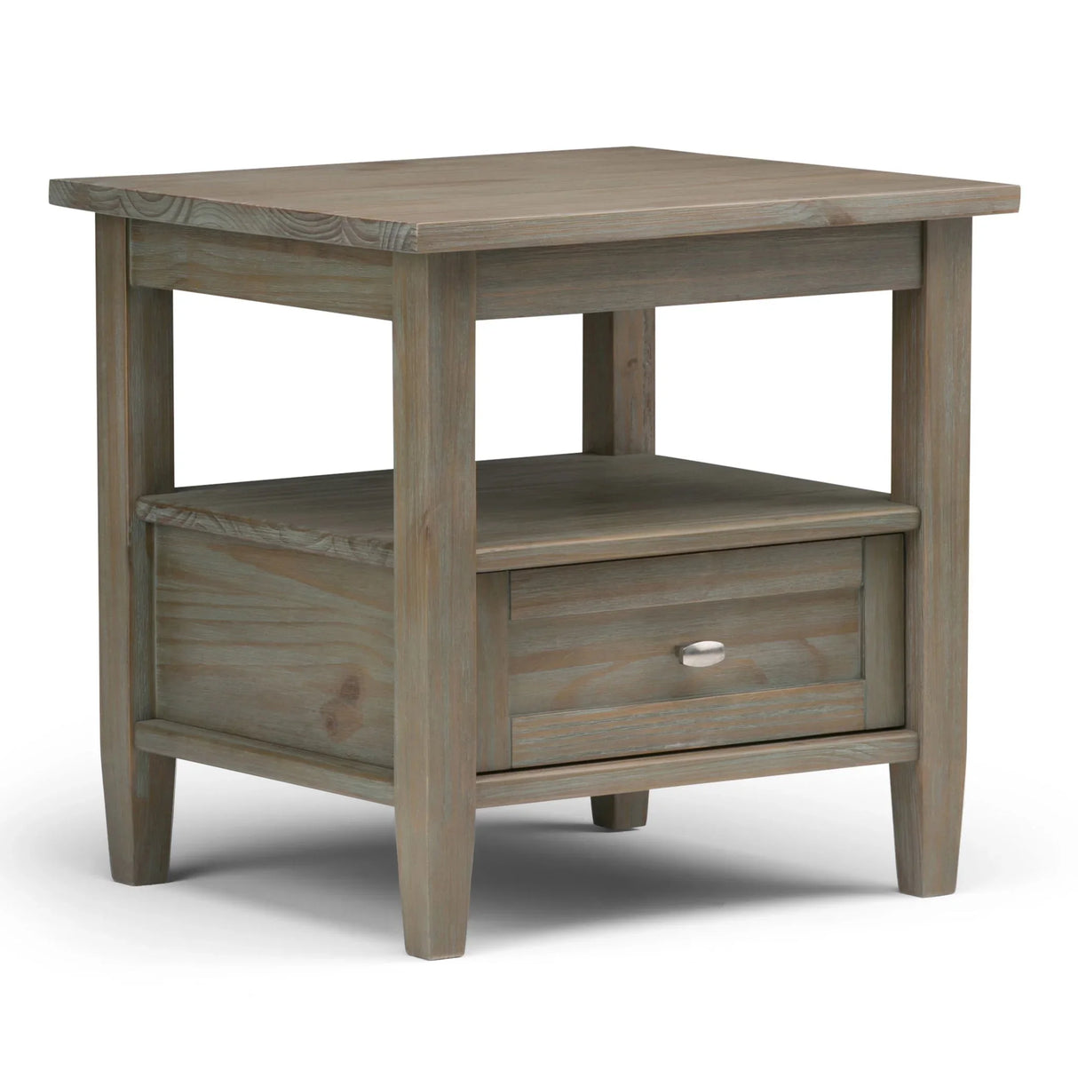 Warm Shaker - End Table - Distressed Gray - Furniture Home Direct