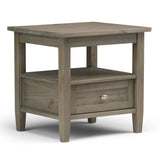 Warm Shaker - End Table - Distressed Gray - Furniture Home Direct
