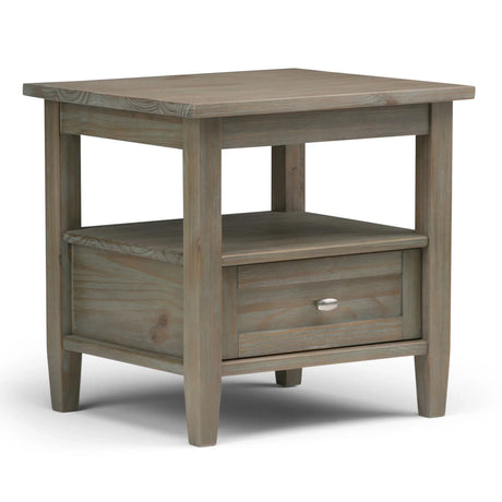 Warm Shaker - End Table - Distressed Gray - Furniture Home Direct