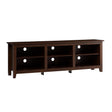 Modern Transitional 3 Shelf Open Storage 70" TV Stand For 80" TVs - Brown - Furniture Home Direct