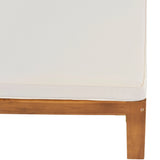 Outdoor 5-Piece Sectional Set with Cushions, Natural Finish+ Beige Cushions - Furniture Home Direct