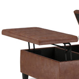 Ellis - Coffee Table Storage Ottoman Contemporary Design - Furniture Home Direct