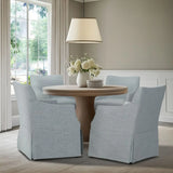 London - Upholstered Skirted Dining Arm Chair - Furniture Home Direct