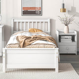 Bed With Headboard And Footboard For Kids, Teens, Adults, With A Nightstand - Furniture Home Direct