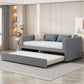 Upholstered Daybed With Ergonomic Design Backrest - Furniture Home Direct