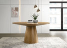 Jasper - Wide Contemporary Round Dining Table - Furniture Home Direct