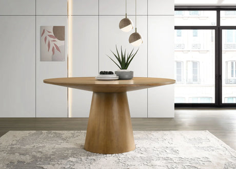 Jasper - Wide Contemporary Round Dining Table - Furniture Home Direct