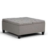Harrison - Upholstered Coffee Table Storage Ottoman - Furniture Home Direct